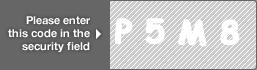 captcha code for visual authentication  letter P number 5 letter M number 8