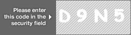 captcha code for visual authentication  letter D number 9 letter N number 5